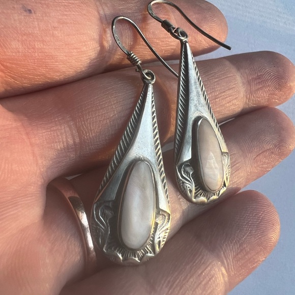 Vintage 925 Sterling silver dangle earrings